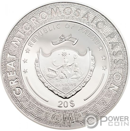 Серия монет «Великая микромозаичная страсть» Палау