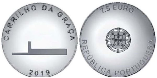Монета «Жоао Луис Каррильо да Граса» («João Luís Carrilho da Graça») Португалия 2019