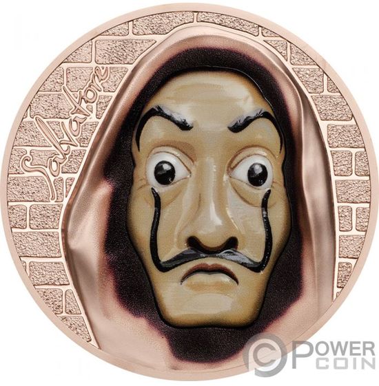 Серия монет «Маски революции» Острова Кука