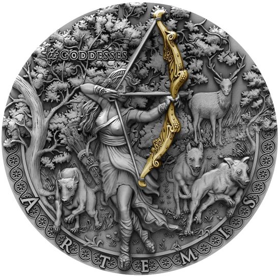Монета «Артемида» Ниуэ 2019