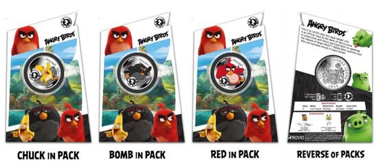 Набор монет "Angry Birds" Сьерра-Леоне 2019