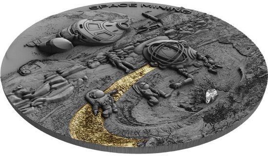 Серия монет "Добыча в космосе" («Space Mining») Ниуэ