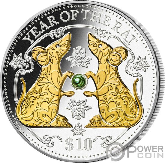 Монета «Год Крысы» Фиджи 2020