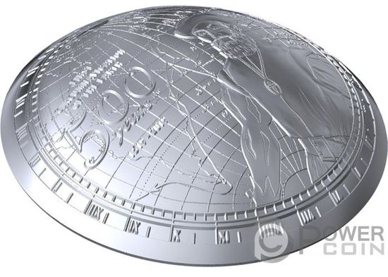 Монета «Круглая Земля» «CIRCUMNAVIGATION EARTH» Самоа 2019