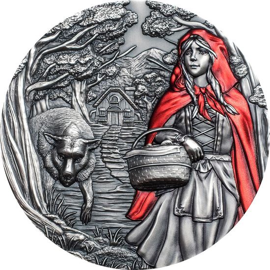 Монета «Красная шапочка» («Little Red Riding Hood») Острова Кука 2019