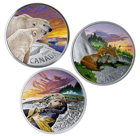 Набор монет «Фауна Канады» Канада 2019