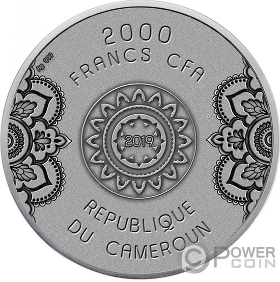 Монета «Мандала «Колесо жизни» Камерун 2019