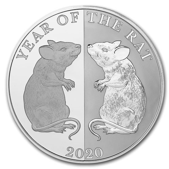 Монета «Зеркальные мыши» Токелау 2020
