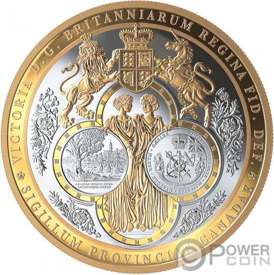 Монета «Великая печать провинции» («GREAT SEAL OF PROVINCE») Канада 2019