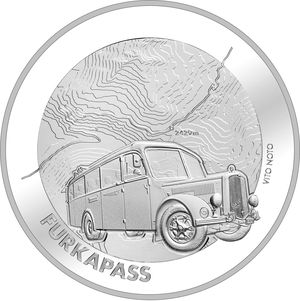 Монета «Перевал Фу́ркапасс» Швейцария 2019