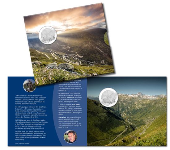 Монета «Перевал Фу́ркапасс» Швейцария 2019