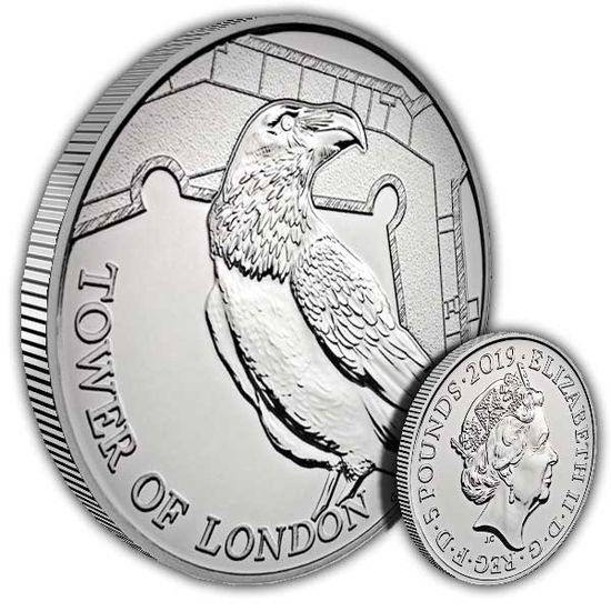 Монета «Легенда о воронах» («Legend of the Ravens») Великобритания 2019