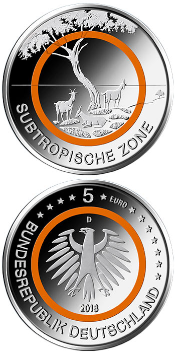 Серия монет «Климатические зоны мира» Германия