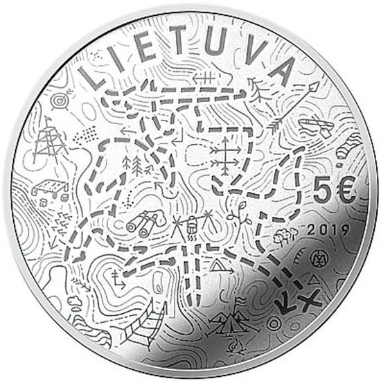Монета «Скауты» Литва 2019