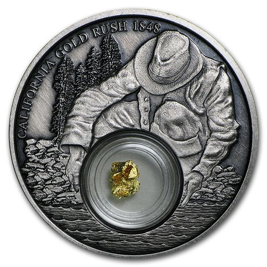 Монета «Невада. Город Вирджиния 1859» США 2019