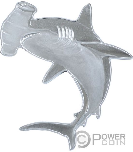 Монета «Большая акула-молот» («GREAT HAMMERHEAD SHARK»)  Соломоновы острова 2019