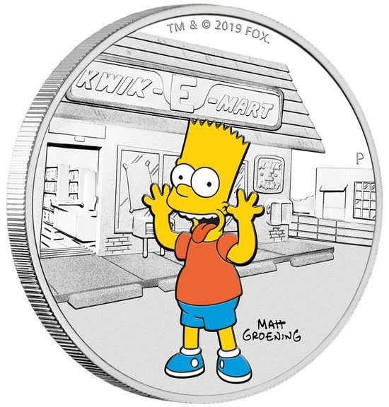 Набор монет «Симпсоны» Тувалу 2019
