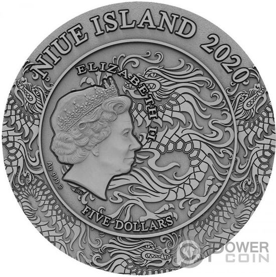 Монета «Лю Бу» («LYU BU») Ниуэ 2019