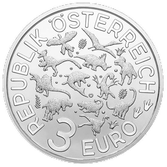 Монета «Спинозавр» Австрия 2019