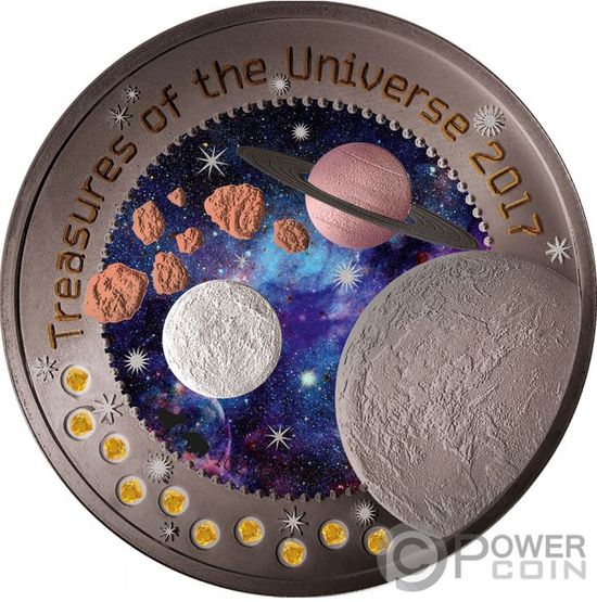 Монета "Марс" серия "Treasures of the Universe” Гана 2020