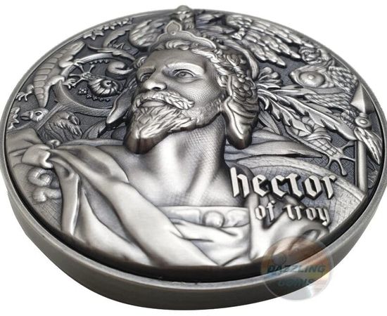 Монета «Гектор Троянский» («HECTOR OF TROY») Ниуэ 2020