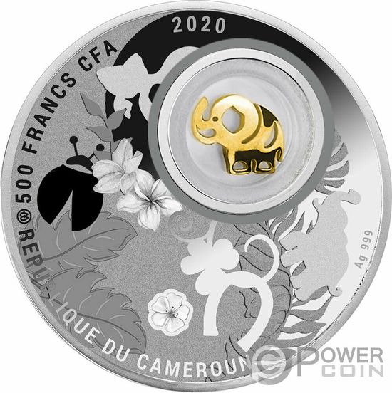 Монета «Счастливый слоник» Камерун 2020
