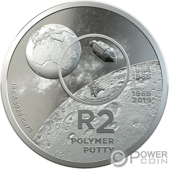 Монета «50 лет посадке на Луне» ЮАР 2019