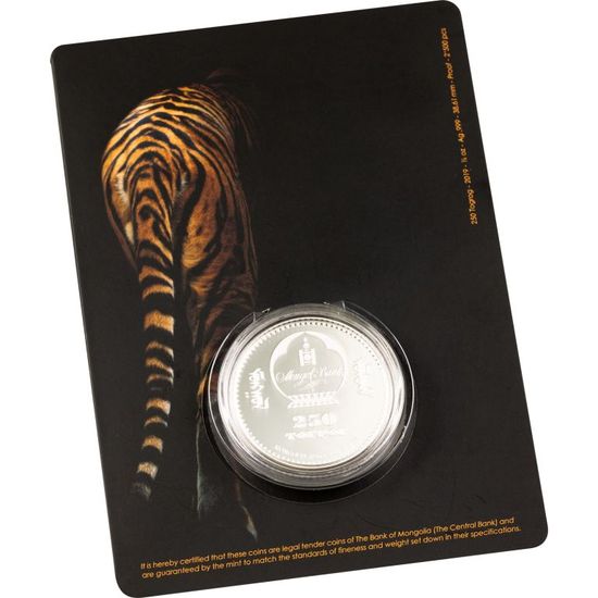 Монета "Тигр" Монголия 2019