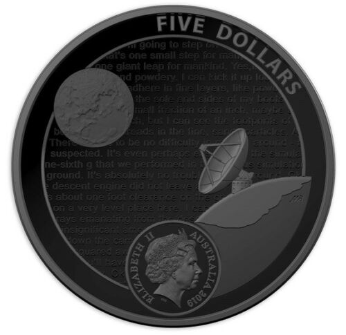 Монеты «50 лет посадки на Луне» Австралия 2019