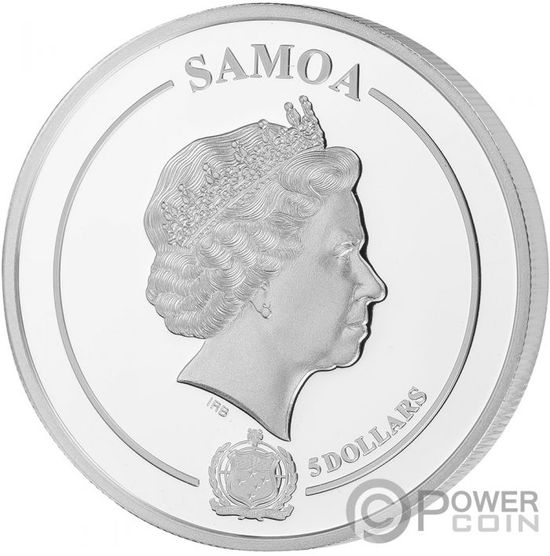 Монета «Роза» Самоа 2020