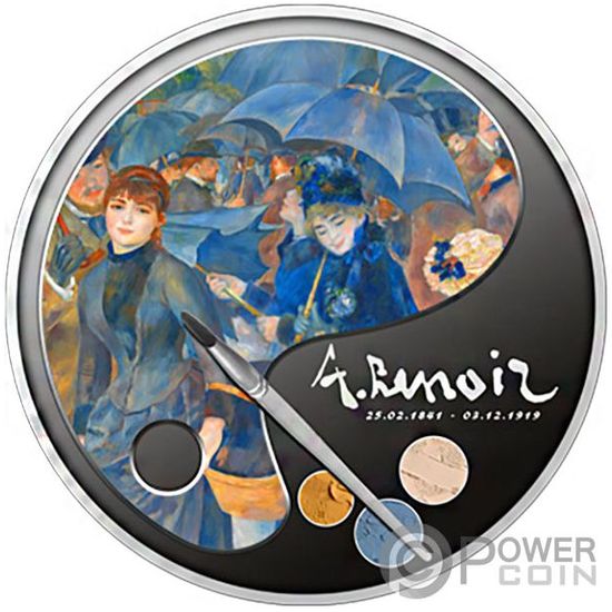 Монеты "Ренуар" Ниуэ 2019