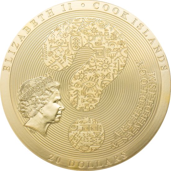 Монета «Зодиак Дендеры» («Dendera Zodiac») Острова Кука 2020