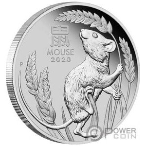 Монета «Год мыши» («YEAR OF THE MOUSE») Австралия 2020