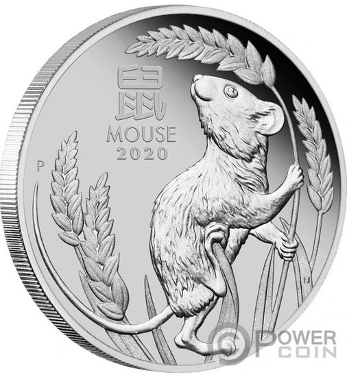 Монета «Год мыши» («YEAR OF THE MOUSE») Австралия 2020