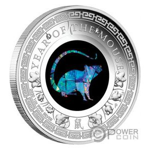 Монета «Год крысы» («YEAR OF THE MOUSE») Австралия 2020