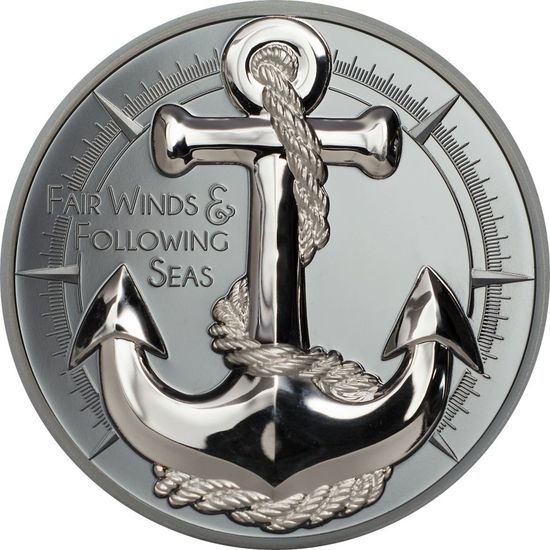 Монета «Голубое небо и попутный ветер» (“Blue Skies and Tailwinds”) Острова Кука 2020