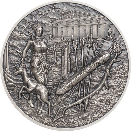 Монета "Артемида" Острова Кука 2020