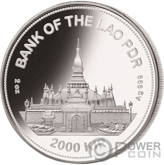 Монета «Год Быка» (“THE YEAR OF THE OX”) Лаос 2021