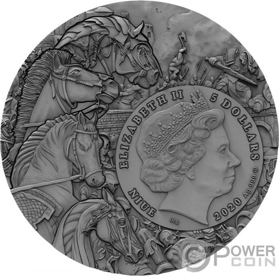 Монета «Черный конь» («BLACK HORSE») Ниуэ 2020