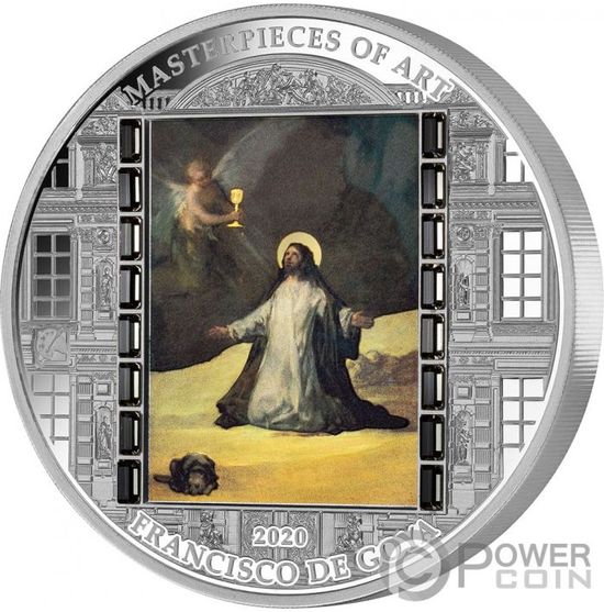 Монета «Христос в Гефсиманском саду» («CHRIST IN GETHSEMANE») Острова Кука 2020