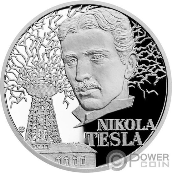 Монета «Томас Эдисон» («THOMAS ALVA EDISON») Ниуэ 2020