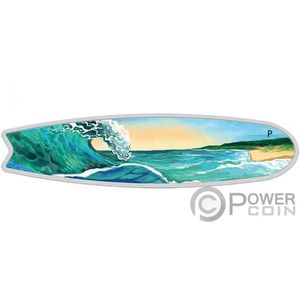 Монета «Доска для серфинга» («SURFBOARD») Ниуэ 2020