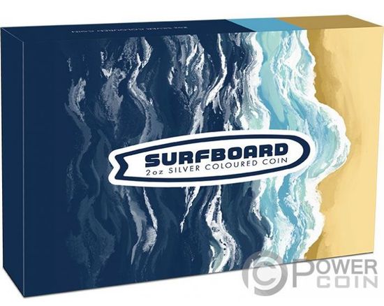 Монета «Доска для серфинга» («SURFBOARD») Ниуэ 2020