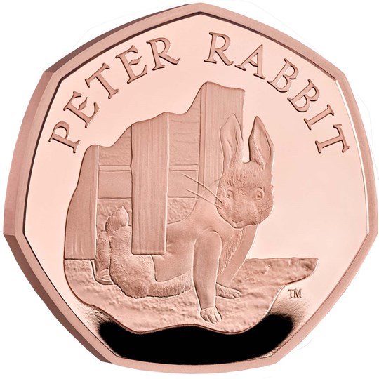 Монеты «Кролик Питер» («Peter Rabbit») Великобритания 2020
