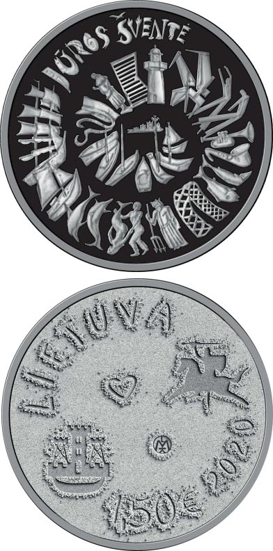 Монеты «Морской фестиваль» Литва 2020