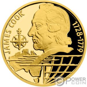 Монета «Джеймс Кук» («JAMES COOK») Ниуэ 2020