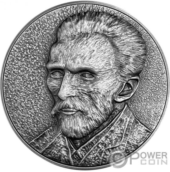Монета «Ван Гог. Автопортрет» («VAN GOGH Self Portrait») Ниуэ 2020
