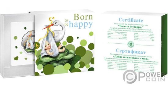 Монета «Рожденный быть счастливым» («BORN TO BE HAPPY») Камерун 2020