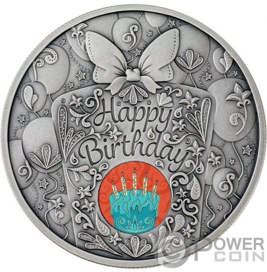 Монета «С днем рождения!» («HAPPY BIRTHDAY») Ниуэ 2020