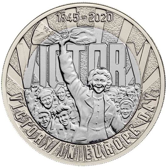 Монеты «75 лет Дню Победы в Европе» («The 75th anniversary of VE Day») Великобритания 2020